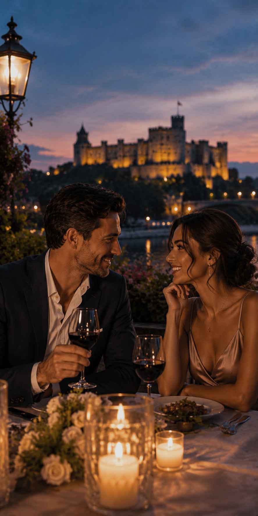 Edinburgh Castle view at dusk